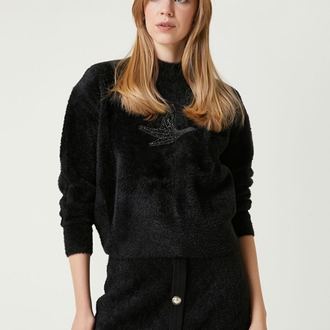 BEYMEN CLUB SİYAH PELUŞ KAZAK ORİJİNAL