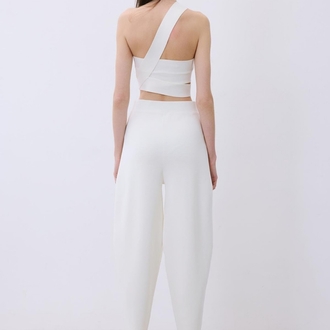 RUE RAHAT FORM EKRU TRİKO PANTOLON ORİJİNAL