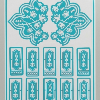Tasarım Kına Şablonu (2 el için)
