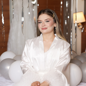 Kol&Pantolon Tüllü Sabahlık Takımı