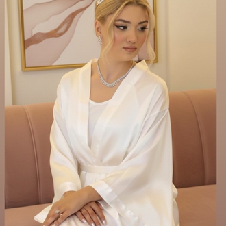 Kimono Kol Biyesiz Sabahlık | 90 cm