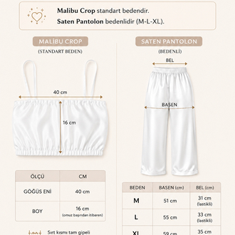 Malibu Crop & Pantolon Takım