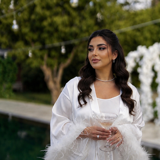 Kimono Kol Malibu Tüylü Sabahlık | 90 cm