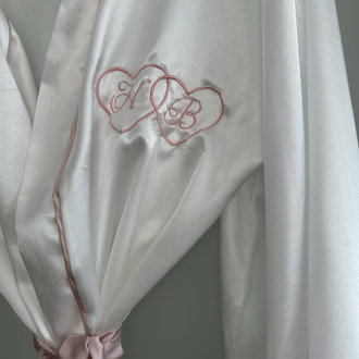 Uzun Kimono Biyeli Sabahlık | 120 cm