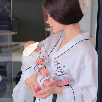 Kimono Biyeli Mom Sabahlık | 120 cm