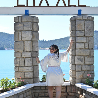 Kimono Kol Biyeli Sabahlık | 90 cm