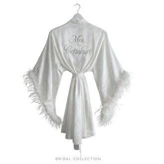 Kimono Kol Malibu Tüylü Sabahlık | 90 cm
