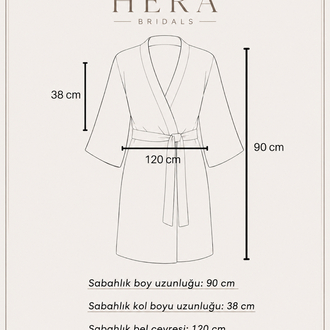 Kol Dantelli Klasik Sabahlık | 90 cm