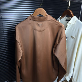 Prada İthal Saten Fermuarlı Gömlek