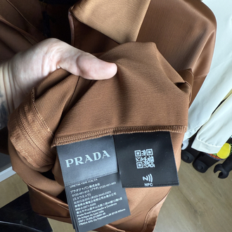Prada İthal Saten Fermuarlı Gömlek