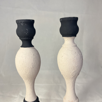 Cozy Beton Efektli 2'li Şamdan