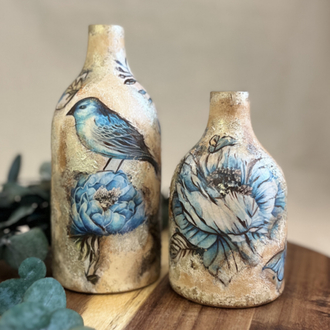 Floria Bird 2 li Dekoratif Obje