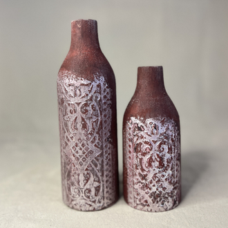 Terra Red&White 2'li Dekoratif Obje