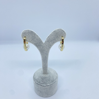 Xuping 14 K İnci kare içinde İnci saklı küpe