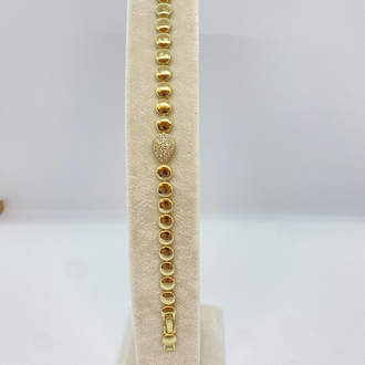 Xuping Halkalı Ortası Zirkon Taşlı Bileklik