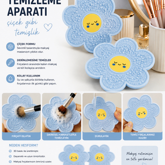 Makyaj Fırçası Temizleme Aparatı