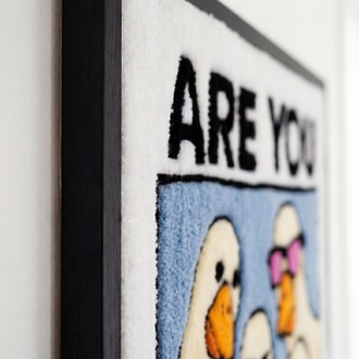 ARE YOU POOPING EL YAPIMI TUFTİNG TABLO - ÇERÇEVELİ