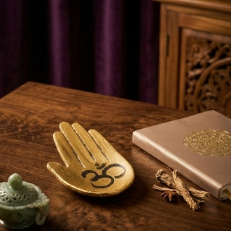 El Tütsülük – Om Sembollü Spiritüel Dekor ️