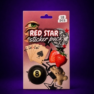 Red Star Sticker Set – 18 Parça