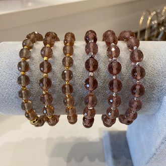 Sitrin Kadın Doğal Taş Bileklik Gold Detaylı