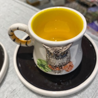 Baykuş Figürlü Özel Üretim 2’li Kupa Seti