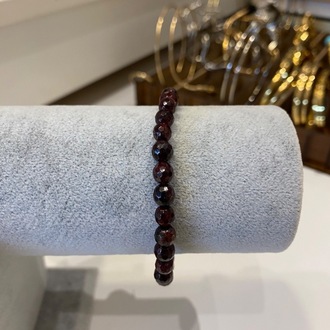 Granat Doğal Taş Unisex Bileklik