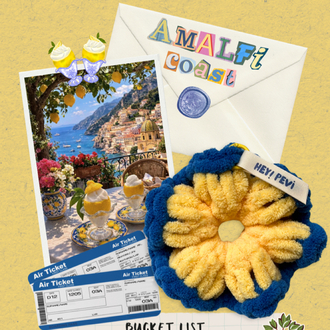 Amalfi Coast Scrunchie