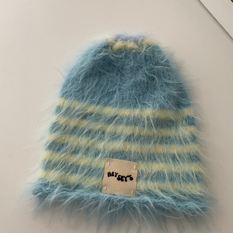 Beanie | Blue &Butter Yellow