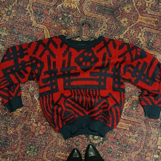crop kırmızı örme kazak