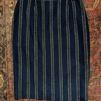 Çizgili kalem etek