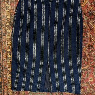 Çizgili kalem etek