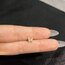 Kelebek Taşlı Çelik Piercing 