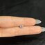 Mor Taşlı Kalp Çelik Piercing