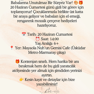Babalar Günü Atölye Çalışması