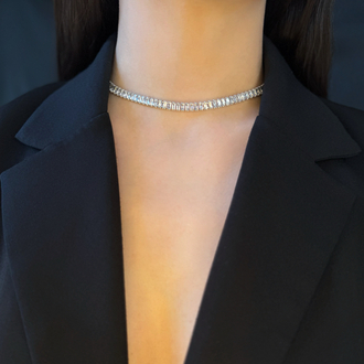 Hiléra Su Yolu Zircon Choker Necklace ✨