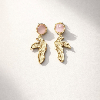 Hiléra Rose Wing Küpe