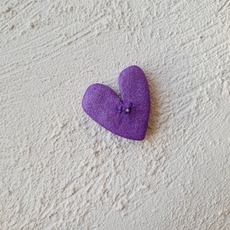Jelly Hearts Broş Metallic Lilac