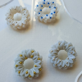 Gold Garland Broş - Glitter Grey