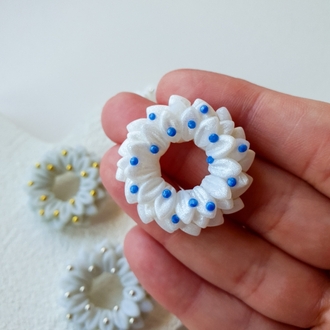 Icy Blue Garland Broş - Snow White