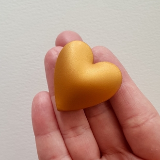 Bubble Hearts Broş Gold