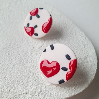 Glitter Hearts Dot #1