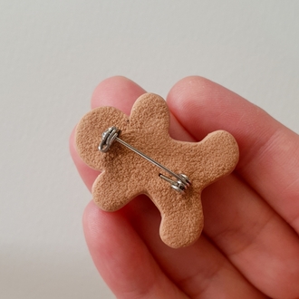 Gingerbread Man Kurabiye Broş