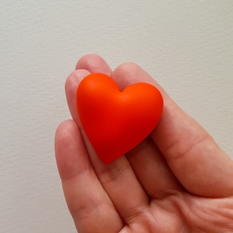 Bubble Hearts Broş Red