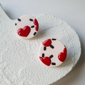 Glitter Hearts Dot #1