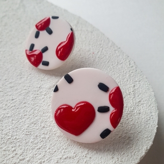 Glitter Hearts Dot #1