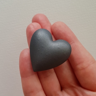 Bubble Hearts Broş Steel