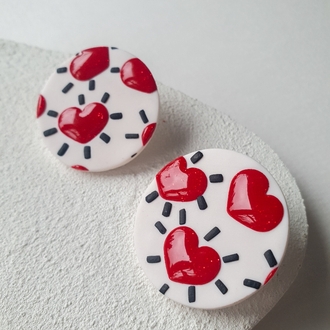 Glitter Hearts Dot #2