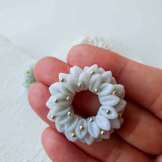Silver Garland Broş - Glitter Grey