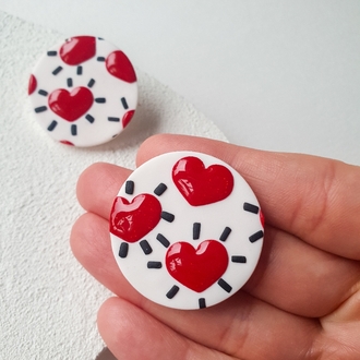 Glitter Hearts Dot #2