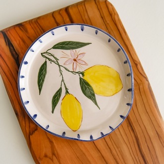 El Yapımı Kaşıklık Kirli Kaşık Altlığı Limon